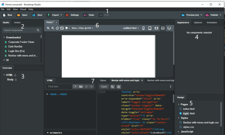Bootstrap Studio