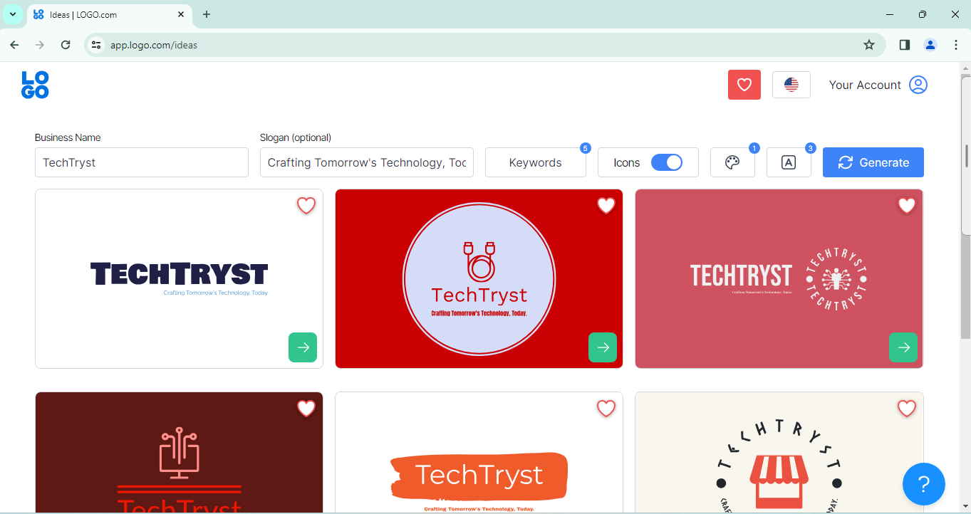 ai logo design ten